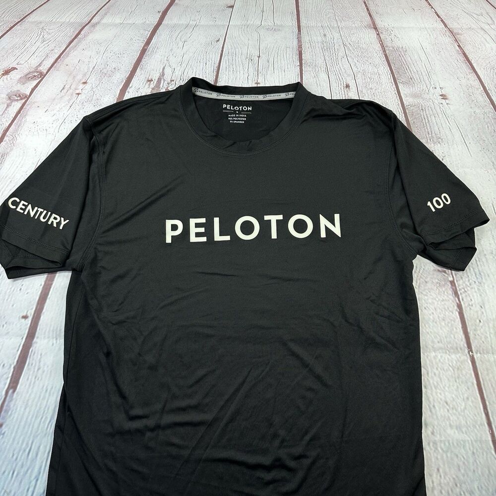 Peloton Cycling Shirt Men Small Black Short Sleeve